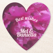 Paarse peony bruiloft valentijn hart