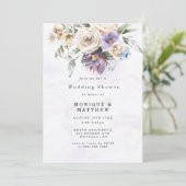 Paarse Peony Wildflower Weddenshow (Staand voorkant)