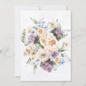 Paarse Peony Wildflower Weddenshow (Achterkant)