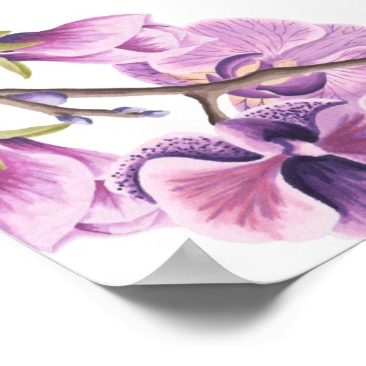 paarse pepertapper bruiloft creëer je eigen gewoon poster (Hoek)