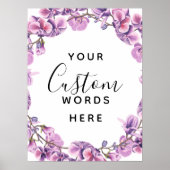 paarse pepertapper bruiloft creëer je eigen gewoon poster (Voorkant)