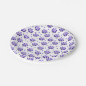 Paarse Peppermint-Snoep Borden Papieren Bordje (Gekanteld)