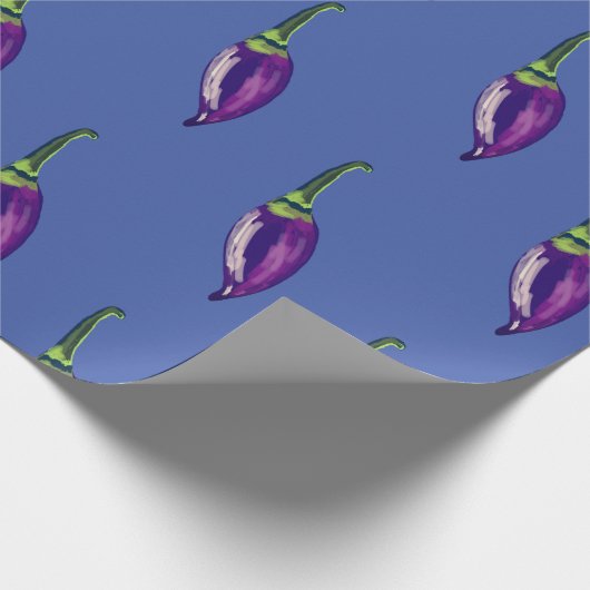 Paarse Peppers Art Cadeaupapier (Hoek)