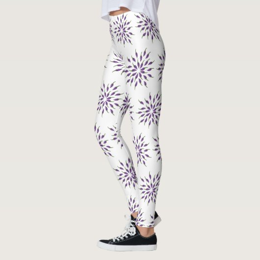 Paarse Peppers mandala Art Leggings (Links)