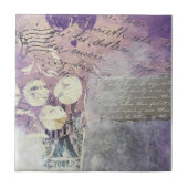 Paarse percelen - tegeltje (Voorkant)