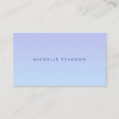 Paarse Periwinkle Blue Gradient Modern Visitekaartje (Voorkant)
