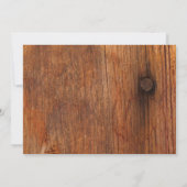 Paarse Periwinkle en Barn Wood Jubileum Party Kaart (Achterkant)