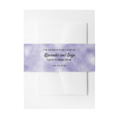 Paarse perkament papier stijl zeep buik band uitnodigingen wikkel (Voorkant Voorbeeld)