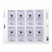 Paarse Perkament Zeep Verpakkingslabel met Logo Etiket (Full Sheet)