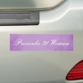 Paarse perkamenten 31 bumpersticker (Op auto)