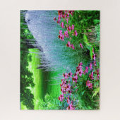 Paarse Perovskia en Echinacea Legpuzzel (Verticaal)