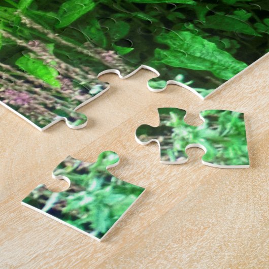 Paarse Perovskia en Echinacea Legpuzzel (Zijkant)