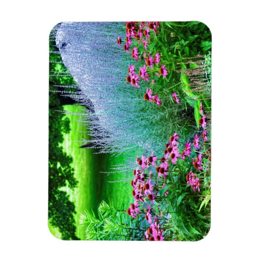 Paarse Perovskia en Echinacea Magneet (Verticaal)