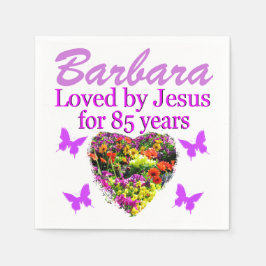  PAARSE PERSONALISEREN BLOEM 85 JAAR OUD SERVET