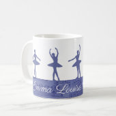 Paarse persoonlijke Ballerina Ballet-leraar Koffiemok (Voorkant links)