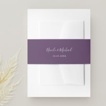 Paarse persoonlijke bruiloft