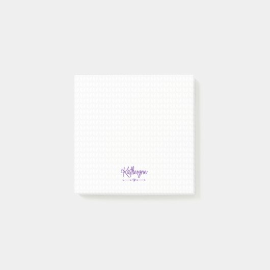 Paarse persoonlijke nit Stitch Post-it notities Post-it® Notes (Voorkant)