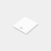 Paarse persoonlijke nit Stitch Post-it notities Post-it® Notes (Schuin)