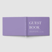 Paarse Persoonlijke Trouw Gastenboek (Volledig)