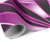 Paarse perspectiefverloopkleur gevulde tekening cadeaupapier (Rol Hoek)