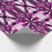 Paarse perspectiefverloopkleur gevulde tekening cadeaupapier (Hoek)