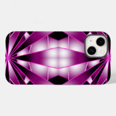 Paarse perspectiefverloopkleur gevulde tekening Case-Mate iPhone case (Achterkant (horizontaal))