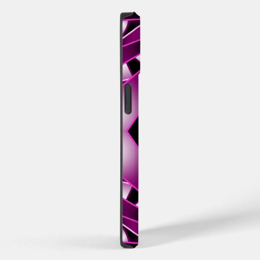 Paarse perspectiefverloopkleur gevulde tekening Case-Mate iPhone case (Achterkant / Rechts)