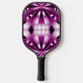 Paarse perspectiefverloopkleur gevulde tekening pickleball paddle (Achterkant)