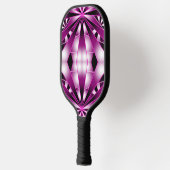 Paarse perspectiefverloopkleur gevulde tekening pickleball paddle (Links)