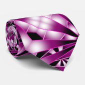 Paarse perspectiefverloopkleur gevulde tekening stropdas (Opgerold)