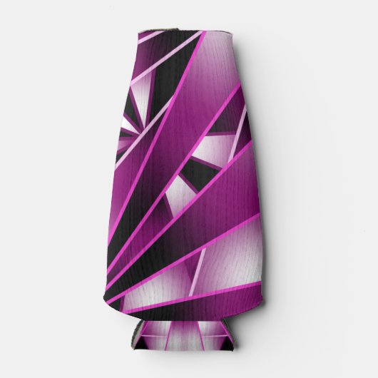 Paarse perspectiefverloopkleurvulling flesjeskoeler (Voorkant)