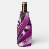 Paarse perspectiefverloopkleurvulling flesjeskoeler (Fles Voorkant)