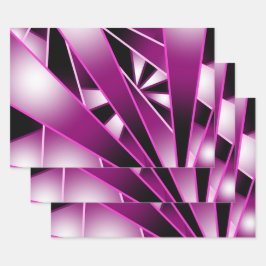 Paarse perspectiefverloopkleurvulling inpakpapier vel