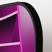 Paarse perspectiefverloopkleurvulling pickleball paddle (Links Detail)