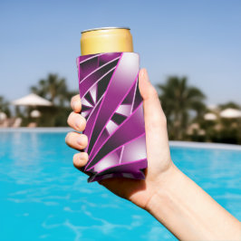 Paarse perspectiefverloopkleurvulling seltzer blikjeskoeler