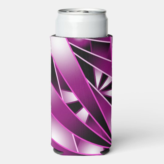 Paarse perspectiefverloopkleurvulling seltzer blikjeskoeler (Seltzer Achterkant)