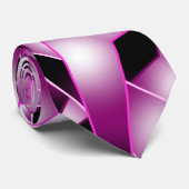 Paarse perspectiefverloopkleurvulling stropdas (Opgerold)