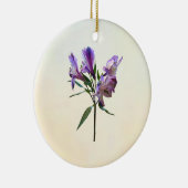 Paarse Peruaanse lelie Keramisch Ornament (Rechts)