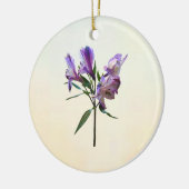 Paarse Peruaanse lelie Keramisch Ornament (Links)