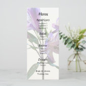 Paarse Peruaanse Lelie Menu (Staand voorkant)