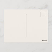 Paarse Perzik Bloem Wit 100ste Verjaardag Briefkaart (Achterkant)