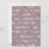 Paarse Perzik Bloemrijke Herfst Doop Uitnodiging (Achterkant)