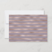 Paarse Perzik Herfst Bruiloft RSVP Bijlagekaart (Achterkant)