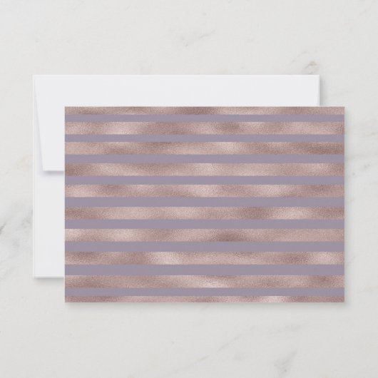 Paarse Perzik Herfst Bruiloft RSVP Bijlagekaart (Achterkant)