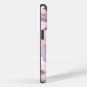 Paarse Perzik Waterverf Bloemen Case-Mate iPhone Case (Achterkant / Rechts)