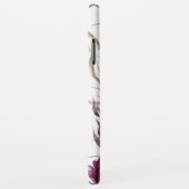 Paarse + perzik waterverf florale herfst monogram Case-Mate iPhone case (Achterkant/rechts)