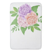 PAARSE & PERZIKBLOEMEN BADMAT (Voorkant Verticaal)