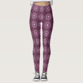 Paarse Perzische Tapijt Leggings (Voorkant)
