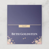 Paarse Pesach Plaatskaartje (Buitenkant ongevouwen)