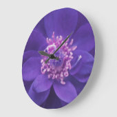 Paarse Petal Mandala Wall klok (Hoek)